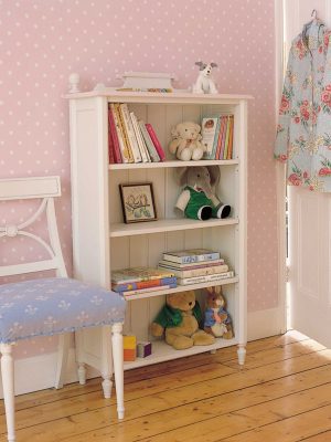 Children's Classic Bookcase with Scroll Pediment (CL29)